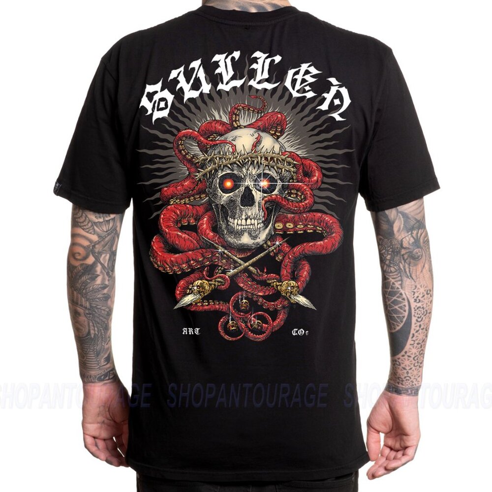Sullen Art Collective Tentaskull Premium SCM5857 Short Sleeve T-shirt For Men